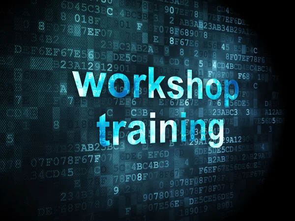 Education concept: Workshop Training on digital background — Stock Photo, Image