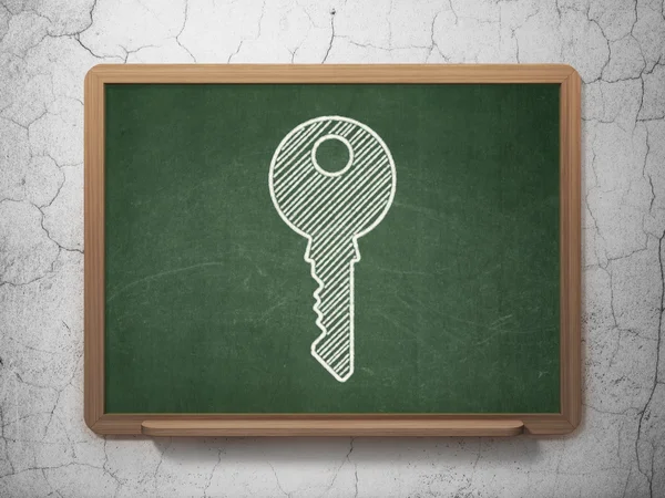Privacy concept: Key on chalkboard background — Stock Photo, Image