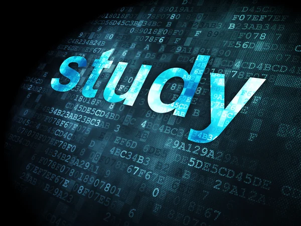 Education concept: Study on digital background — Stock Photo, Image