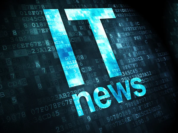 News concept: IT News on digital background — Stock Photo, Image