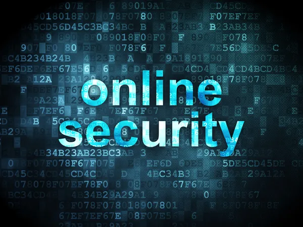 Security concept: Online Security on digital background — Stock Photo, Image