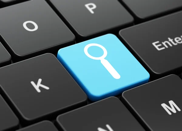 Web design concept: Search on computer keyboard background — Stock Photo, Image