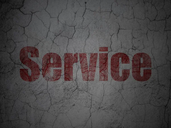 Concept de finance : Service sur fond de mur grunge — Photo