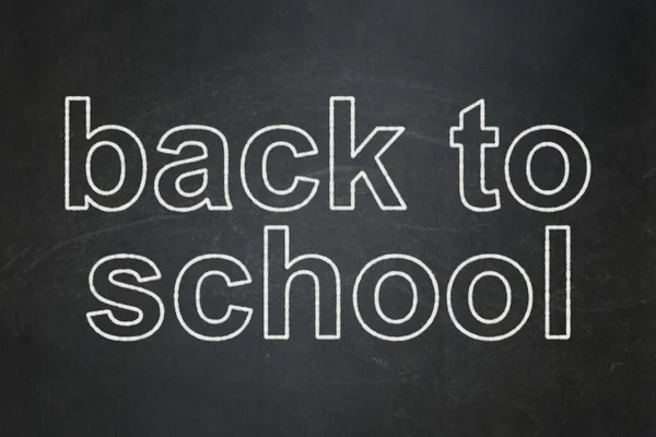 Onderwijs concept: terug naar school op schoolbord achtergrond — Stockfoto
