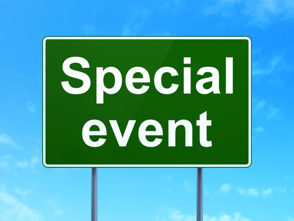 Finance concept: Special Event on road sign background — Stock Photo, Image