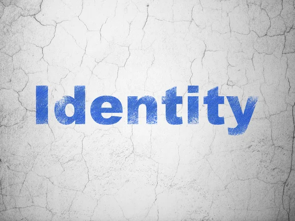 Privacy concept: Identity on wall background — Stock Photo, Image