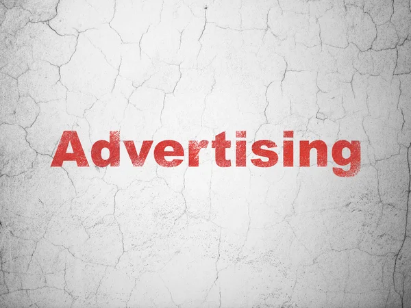 Advertising concept: Advertising on wall background — Stock Photo, Image