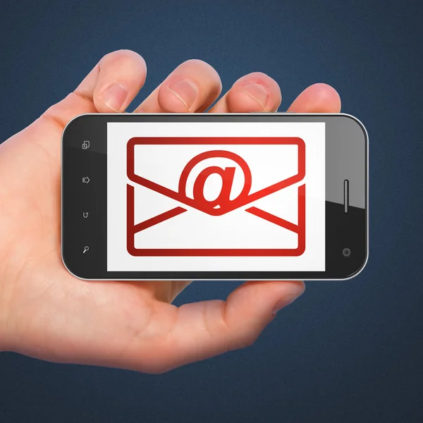 Concepto de Finanzas: Email en smartphone —  Fotos de Stock