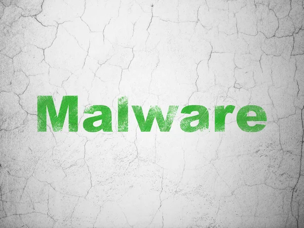 Protection concept: Malware on wall background — Stock Photo, Image