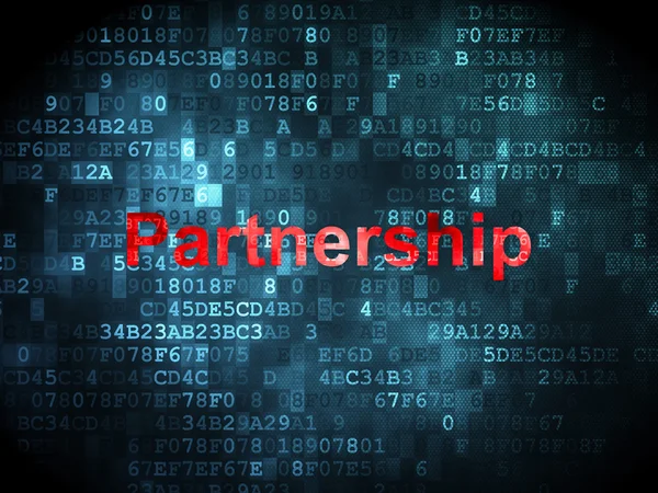 Finance concept: Partnership on digital background — Stock Photo, Image