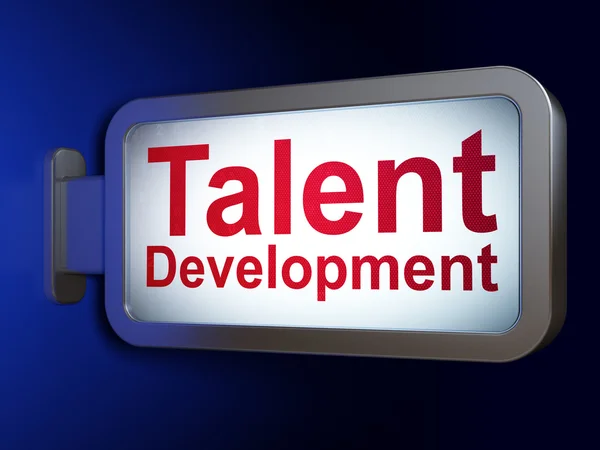 Education concept: Talent Development on billboard background — Stock Photo, Image