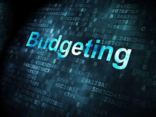 Business concept: Budgeting su sfondo digitale — Foto Stock