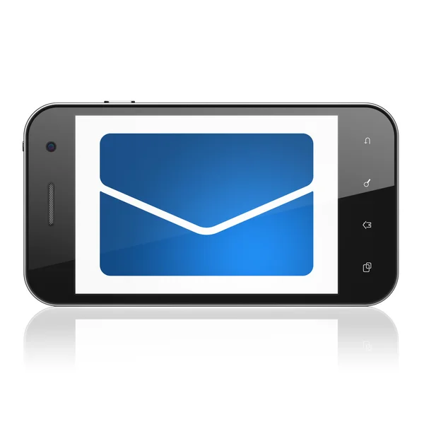 Concetto di finanza: Email su smartphone — Foto Stock