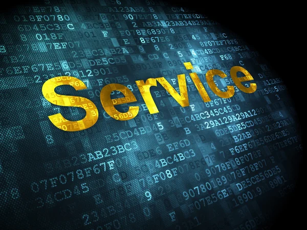 Bedrijfsconcept: Service op digitale achtergrond — Stockfoto