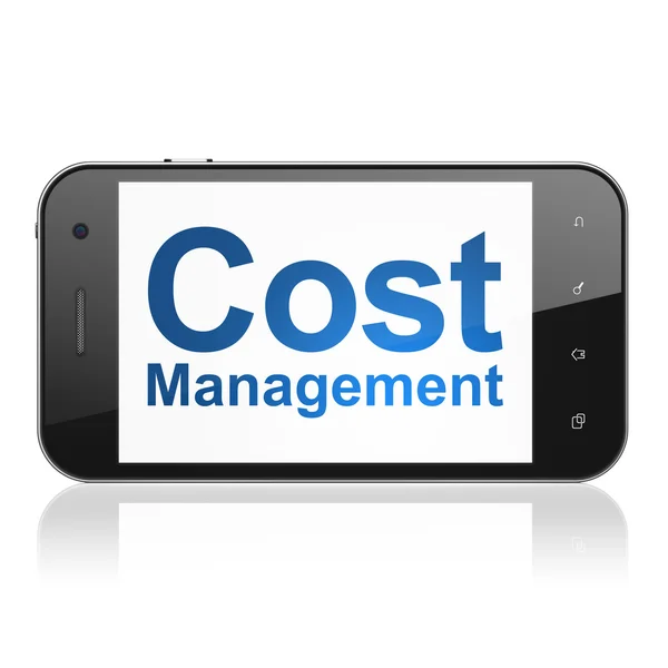 Business concept: Cost Management on smartphone — Stock Photo, Image