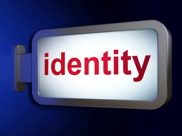 Protection concept: Identity on billboard background — Stock Photo, Image