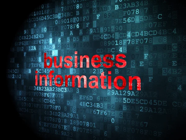 Business concept: Business Information on digital background — Stock Photo, Image