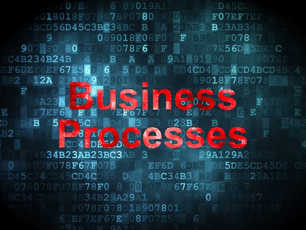 Koncepce podnikání: obchodní procesy na pozadí digitální — Stock fotografie