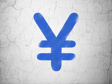 para birimi kavramı: duvar zemin üzerine yen