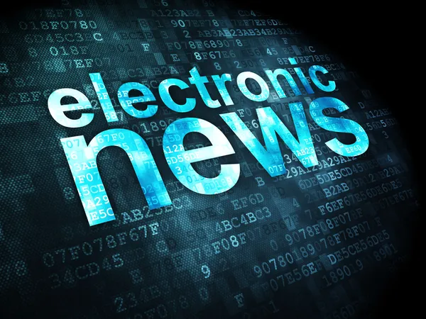 News concept: Electronic News on digital background — Stock Photo, Image