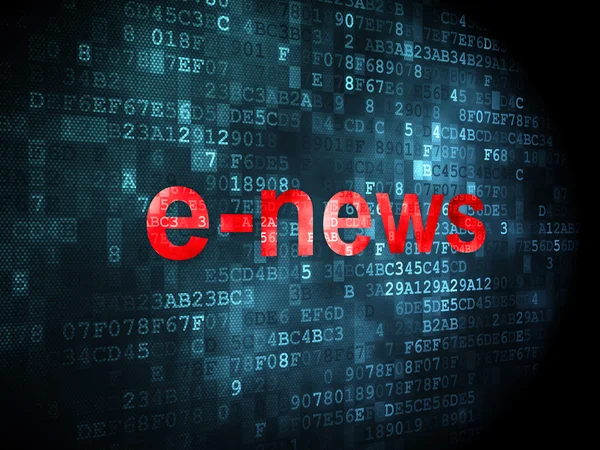 ニュース概念: デジタル背景の E ニュース — ストック写真