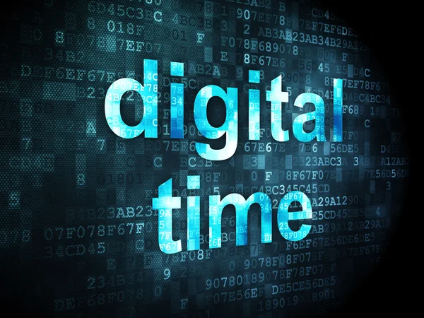 Timeline concept: Digital Time on digital background — Stock Photo, Image