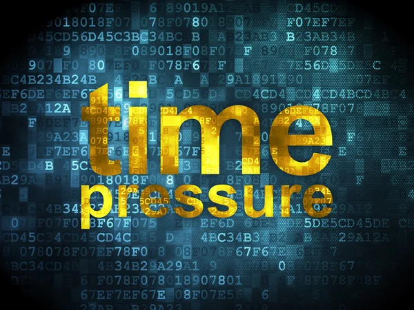 Concepto de línea de tiempo: Presión de tiempo sobre fondo digital —  Fotos de Stock
