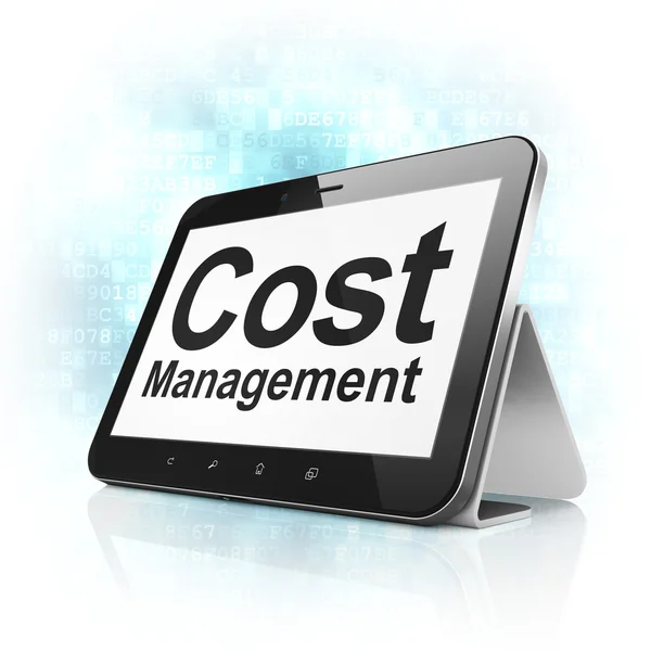 Finance concept: Cost Management on tablet pc computer — Stock Photo, Image