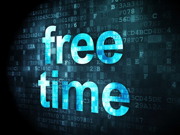 Timeline concept: Free Time on digital background — Stock Photo, Image