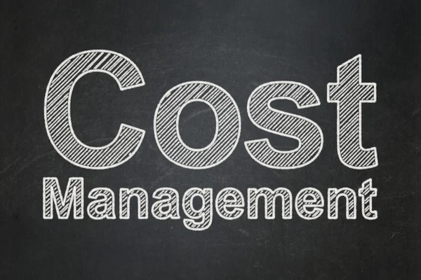 Finance concept: Cost Management on chalkboard background — Stock Photo, Image