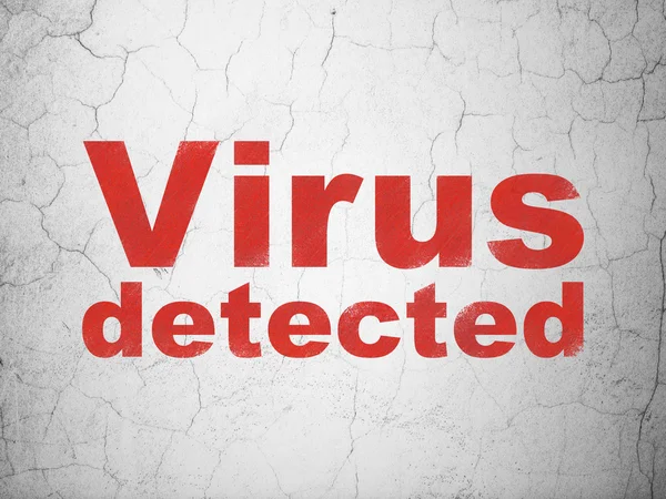 Конфиденциальность: Вирус обнаружен на фоне стен — стоковое фото