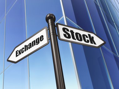 iş kavramı: işareti borsa binasında arka plan