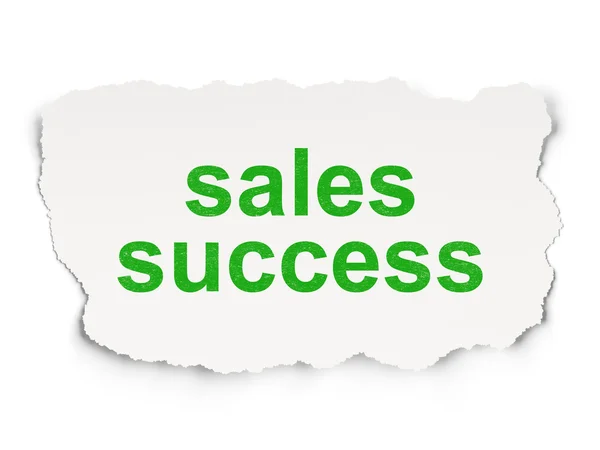 Concepto de marketing: Éxito de ventas en el papel —  Fotos de Stock