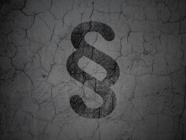 pojęcie prawa: akapit na ścianie tło grunge