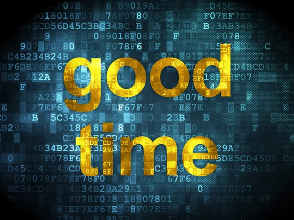 Timeline-Konzept: Gute Zeit auf digitalem Hintergrund — Stockfoto