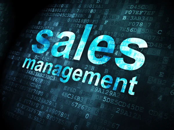 Reclame concept: Sales Management op digitale achtergrond — Stockfoto