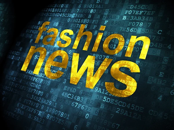 ニュース概念: デジタル背景にファッション ニュース — ストック写真