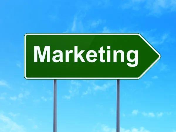 Concepto de marketing: Marketing en el fondo de la señal —  Fotos de Stock