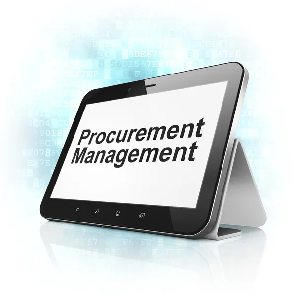 Finance concept: Procurement Management on tablet pc computer — Stock Photo, Image