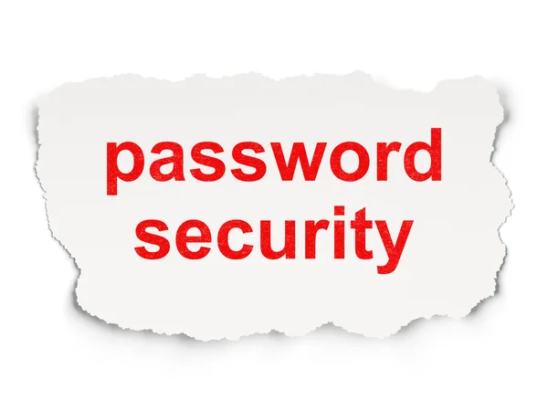 Conceito de segurança: Password Security on Paper background — Fotografia de Stock