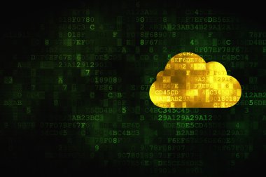 Bulut teknoloji kavramı: dijital arka plan bulut