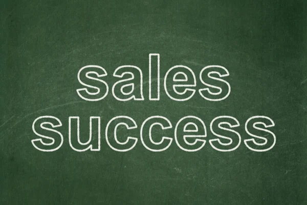 Advertising concept: Sales Success on chalkboard background — Stock Photo, Image