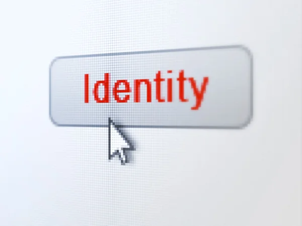 Privacy concept: Identity on digital button background — Stock Photo, Image