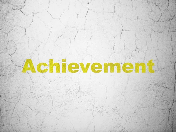 Education concept: Achievement on wall background — Stock Photo, Image