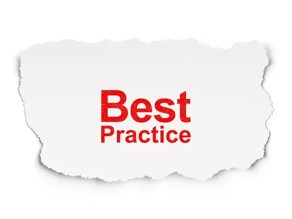 Bildungskonzept: Best Practice auf dem Papier — Stockfoto