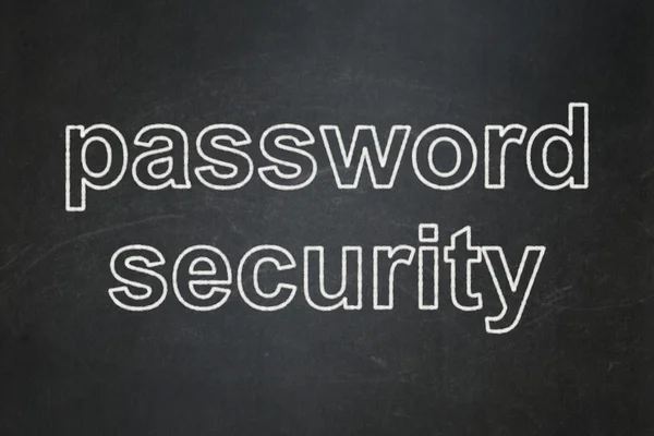 プライバシーの概念: 黒板背景でパスワードのセキュリティ — ストック写真