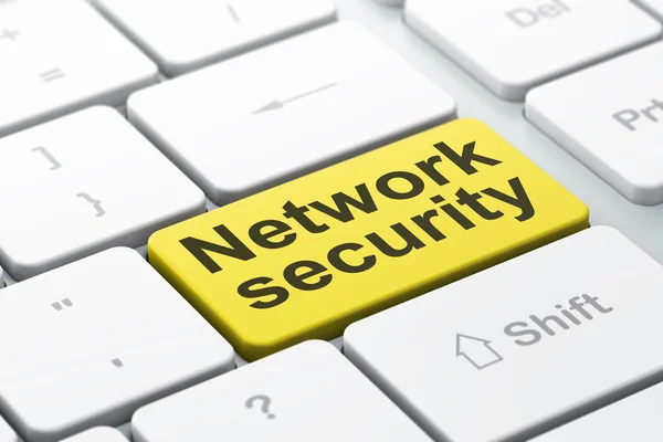 Safety concept: Network Security on computer keyboard background — Stock Photo, Image