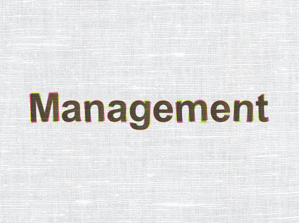 वित्त अवधारणा: फैब्रिक बनावट पृष्ठभूमि पर प्रबंधन — स्टॉक फ़ोटो, इमेज