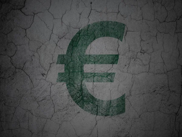 Währungskonzept: Euro vor Grunge-Hintergrund — Stockfoto