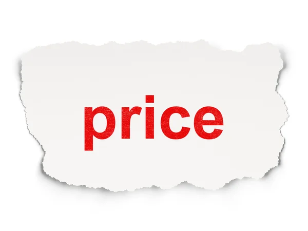 Advertising concept: Price on Paper background — Stock Photo, Image